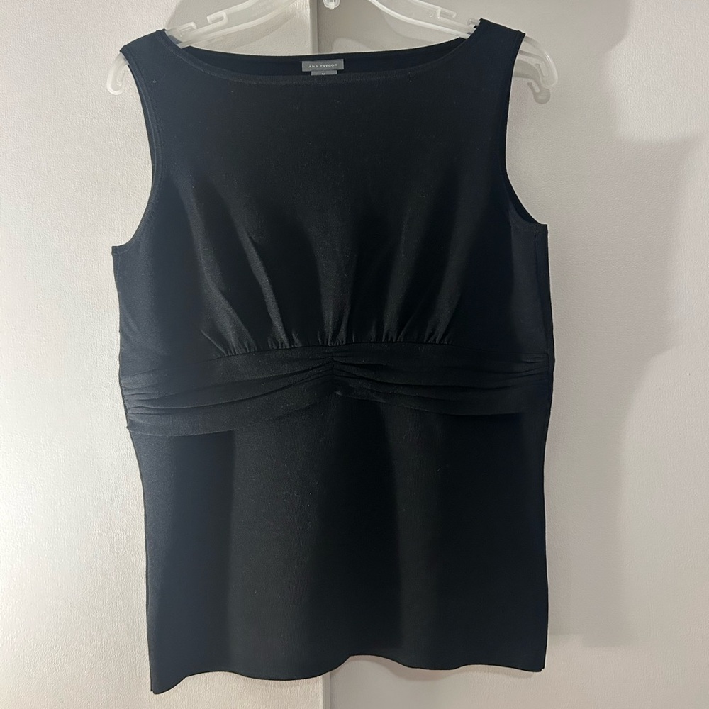 Ann Taylor Black Sleeveless Top